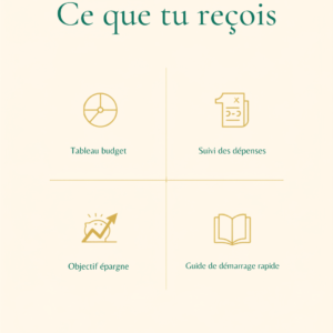 Budget Planner 50/30/20 — Reprends le contrôle de ton argent en 30 jours (PDF à imprimer)