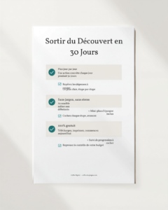Checklist Sortir du Découvert en 30 Jours — GRATUIT