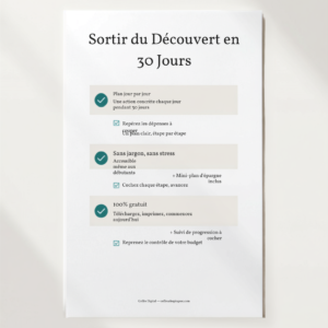 Checklist Sortir du Découvert en 30 Jours — GRATUIT