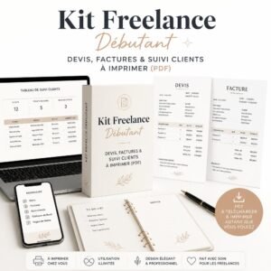 Kit Freelance Débutant : Devis, Factures & Suivi Clients (Modèles PDF)