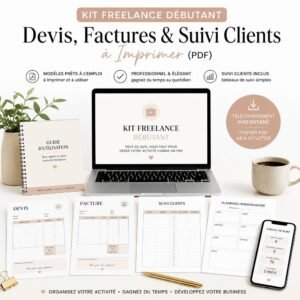 Kit Freelance Débutant : Devis, Factures & Suivi Clients (Modèles PDF)
