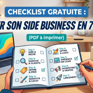 Checklist Gratuite : Lancer son Side Business en 7 Jours (PDF à imprimer)