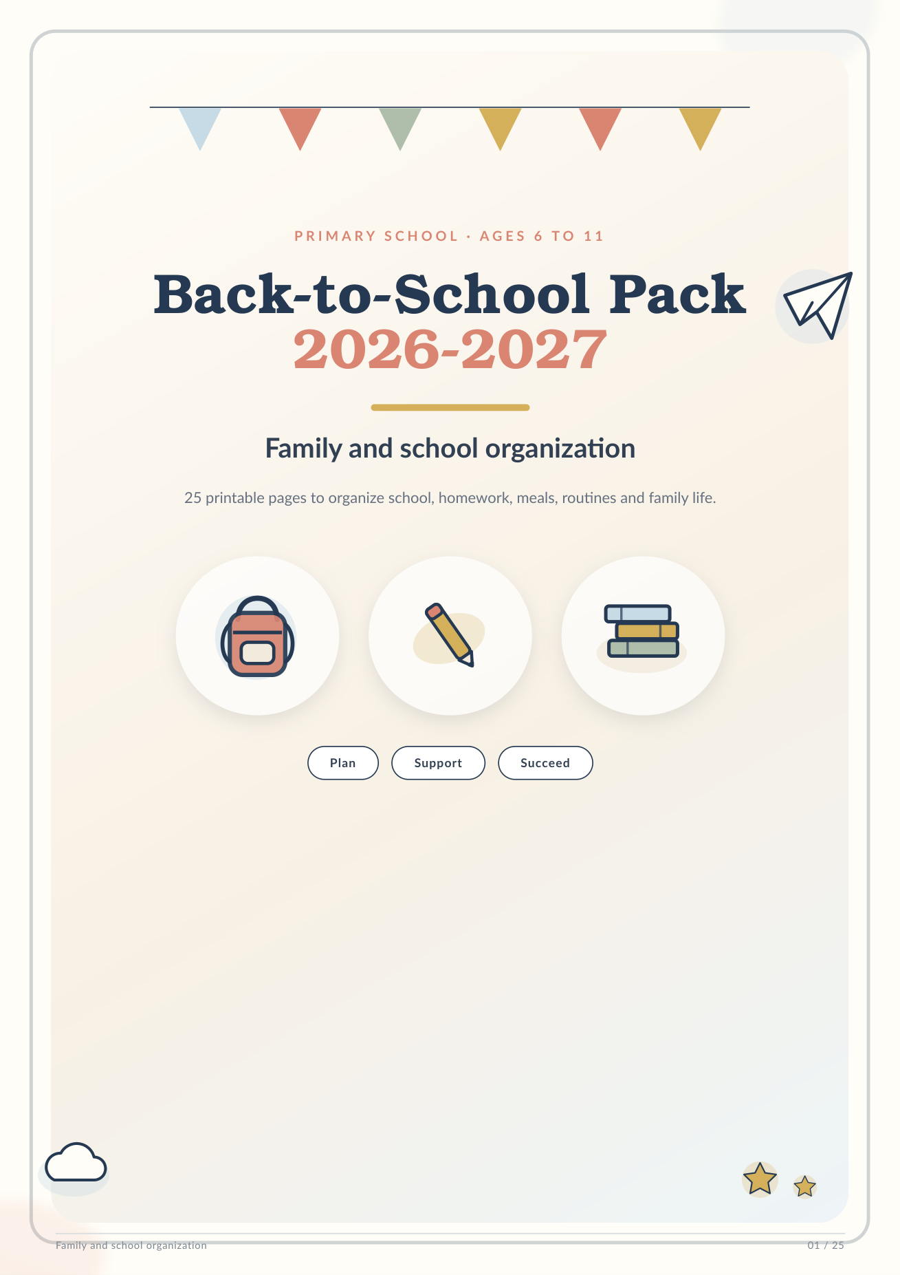 back to school pack