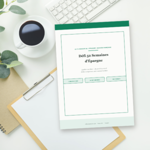 Défi 52 Semaines d&rsquo;Épargne à Imprimer — 5 Paliers de 500 € à 5 000 € (PDF A4, 16 pages)