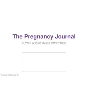 Pregnancy Journal Printable — Week-by-Week Memory Book