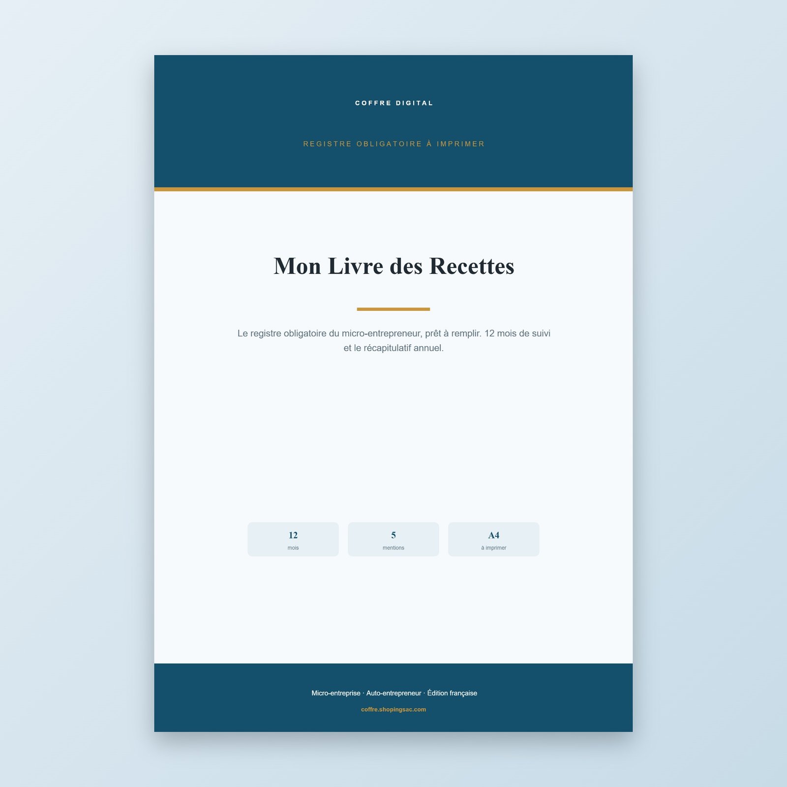 livre des recettes couverture