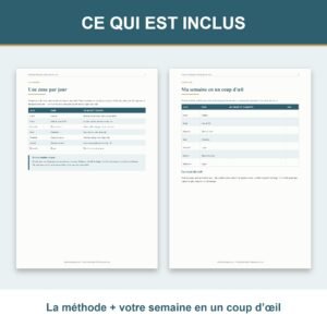 Planning Ménage 15 Minutes par Jour à Imprimer — Routine Quotidienne, Reset du Soir & Suivi 30 Jours