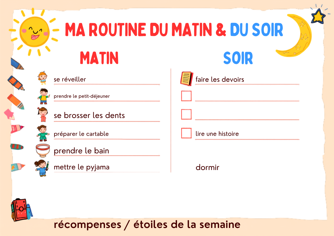 routine matin soir