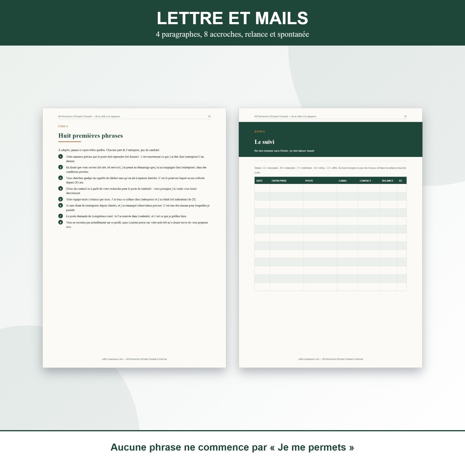 kit recherche emploi a imprimer 4 kit recherche emploi a imprimer 4